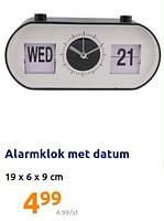 Promoties Alarmklok met datum - Huismerk - Action - Geldig van 22/12/2021 tot 28/12/2201 bij Action