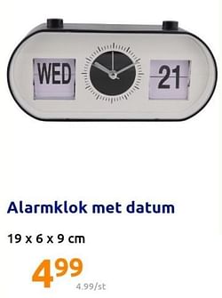 Alarmklok met datum