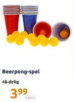 Promoties Beerpong-spel - Huismerk - Action - Geldig van 22/12/2021 tot 28/12/2201 bij Action