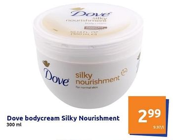 Promotions Dove bodycream silky nourishment - Dove - Valide de 22/12/2021 à 28/12/2201 chez Action