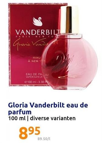 Promotions Gloria vanderbilt eau de parfum - Gloria Vanderbilt - Valide de 22/12/2021 à 28/12/2201 chez Action