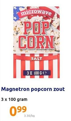 Magnetron popcorn zout
