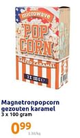 Promoties Magnetronpopcorn gezouten karamel - Huismerk - Action - Geldig van 22/12/2021 tot 28/12/2201 bij Action