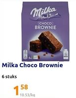 Promoties Milka choco brownie - Milka - Geldig van 22/12/2021 tot 28/12/2201 bij Action