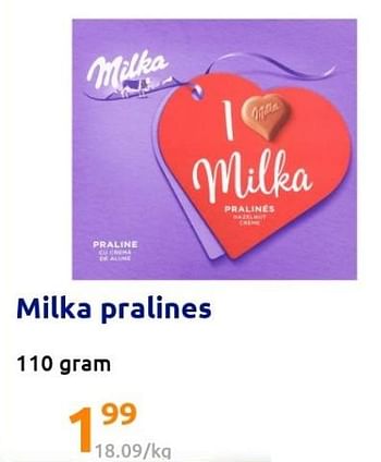 Promotions Milka pralines - Milka - Valide de 22/12/2021 à 28/12/2201 chez Action
