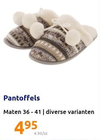 Promotions Pantoffels - Produit Maison - Action - Valide de 22/12/2021 à 28/12/2201 chez Action