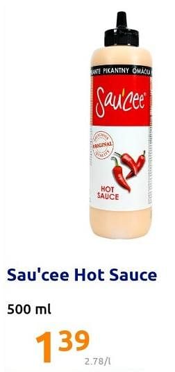 Promoties Sau`cee hot sauce - Sau'Cee - Geldig van 22/12/2021 tot 28/12/2201 bij Action