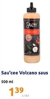 Promoties Sau`cee volcano saus - Sau'Cee - Geldig van 22/12/2021 tot 28/12/2201 bij Action