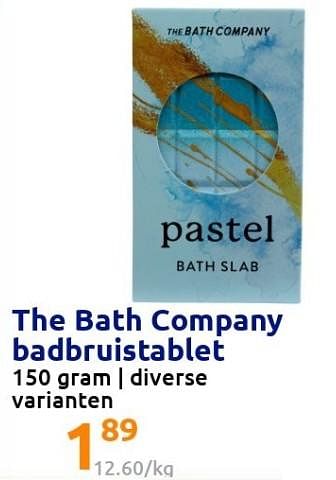 Promotions The bath company badbruistablet - The Bath Company - Valide de 22/12/2021 à 28/12/2201 chez Action