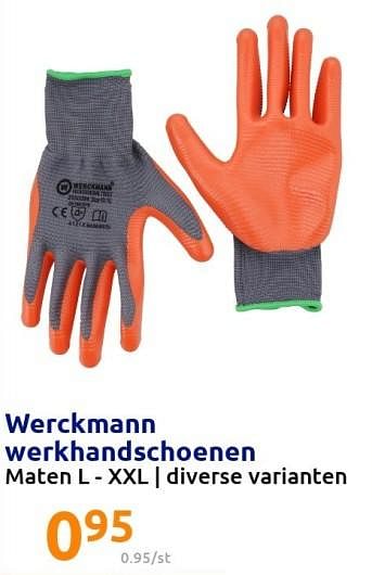 Promotions Werckmann werkhandschoenen - Werckmann - Valide de 22/12/2021 à 28/12/2201 chez Action