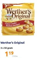Promoties Werther`s original - Werther's Original - Geldig van 22/12/2021 tot 28/12/2201 bij Action