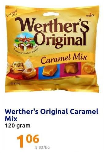 Promoties Werther`s original caramel mix - Werther's Original - Geldig van 22/12/2021 tot 28/12/2201 bij Action