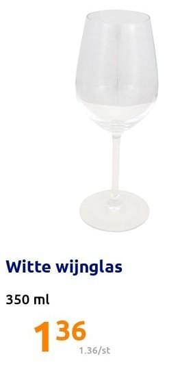 Promotions Witte wijnglas - Produit Maison - Action - Valide de 22/12/2021 à 28/12/2201 chez Action