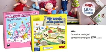 Promoties Haba eenhoorn flonkerglans - Haba - Geldig van 20/12/2021 tot 10/01/2022 bij Freetime