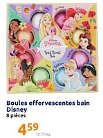 Promotions Boules effervescentes bain disney - Disney - Valide de 22/12/2021 à 28/12/2201 chez Action