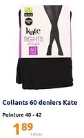 Promotions Collants 60 deniers kate - kate - Valide de 22/12/2021 à 28/12/2201 chez Action