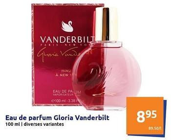 Promoties Eau de parfum gloria vanderbilt - Gloria Vanderbilt - Geldig van 22/12/2021 tot 28/12/2201 bij Action