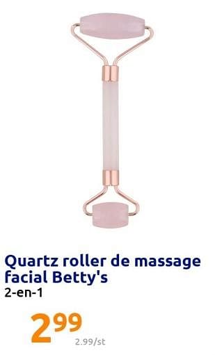 Promoties Quartz roller de massage facial betty`s - Huismerk - Action - Geldig van 22/12/2021 tot 28/12/2201 bij Action