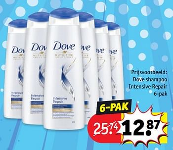 Maken Zoekmachinemarketing operatie Dove Dove shampoo intensive repair - Promotie bij Kruidvat