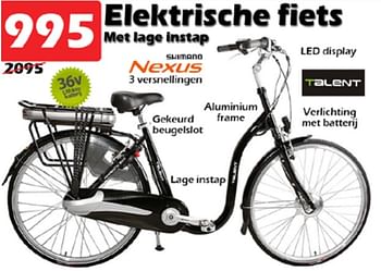 heden fles geleidelijk Talent Talent elektrische fiets met lage instap - Promotie bij Itek