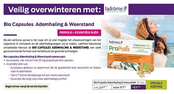 Promoties Bio propolis ademhaling + immuniteit - Ladrome - Geldig van 03/01/2022 tot 03/02/2022 bij Mannavita