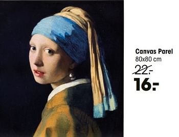 Promoties Canvas parel - Huismerk - Kwantum - Geldig van 31/12/2021 tot 02/01/2022 bij Kwantum