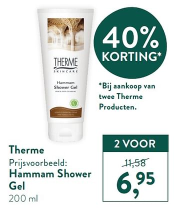 adviseren comfortabel blozen Therme Hammam shower gel - Promotie bij Holland & Barret