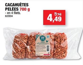 Promotions Cacahuètes pelées - Versele-Laga - Valide de 29/12/2021 à 09/01/2022 chez Hubo