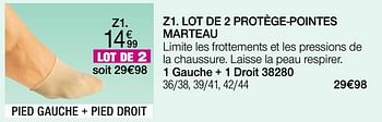 Promotions Lot de 2 protège-pointes marteau - Epitact - Valide de 01/01/2022 à 31/01/2022 chez Damart