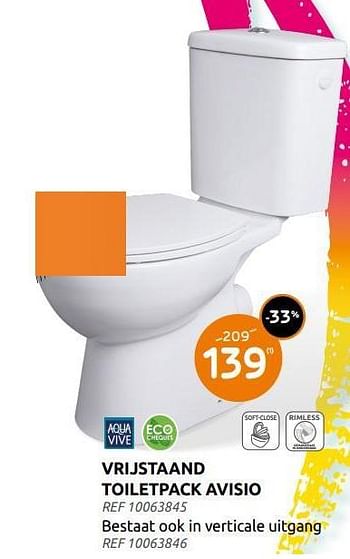 Promoties Vrijstaand toiletpack avisio - AQUA VIVE - Geldig van 05/01/2022 tot 25/01/2022 bij Brico
