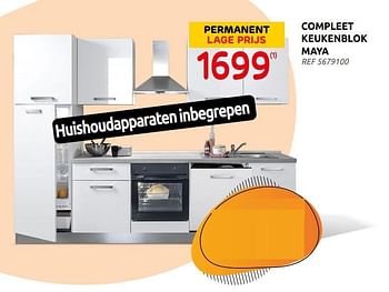 Promoties Compleet keukenblok maya - Huismerk - Brico - Geldig van 05/01/2022 tot 25/01/2022 bij Brico