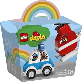 Promoties 10957 LEGO Duplo Brandweerhelikopter en politiewag - Lego - Geldig van 22/02/2021 tot 02/03/2021 bij ToyChamp