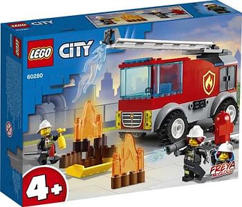 Promoties 60280 LEGO City Ladderwagen - Lego - Geldig van 22/02/2021 tot 02/03/2021 bij ToyChamp