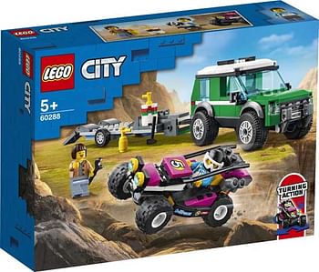 Promoties 60288 LEGO City Racebuggytransport - Lego - Geldig van 22/02/2021 tot 02/03/2021 bij ToyChamp