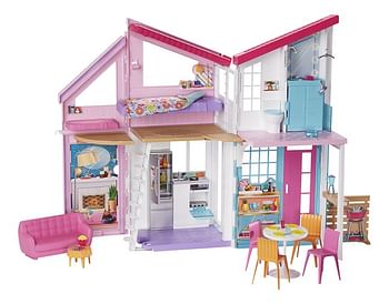 Promoties Barbie poppenhuis Malibu - Mattel - Geldig van 25/03/2021 tot 25/04/2021 bij Dreamland