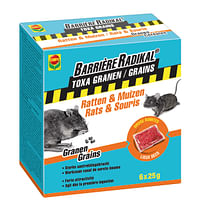 Compo anti-muizen en ratten granen Barrière Radikal Toxa 150g-Compo