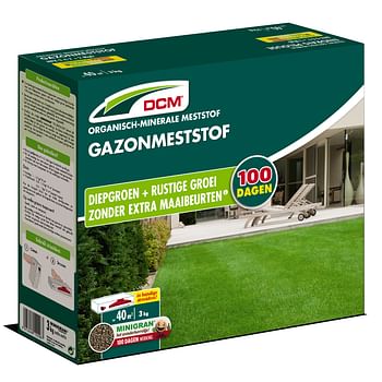 Promoties DCM Gazonmeststof 3kg - DCM - Geldig van 21/05/2021 tot 01/08/2023 bij Brico