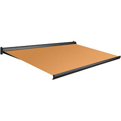 Tente solaire manuelle Domasol 'Factor 10-A' orange 500 x 250 cm
