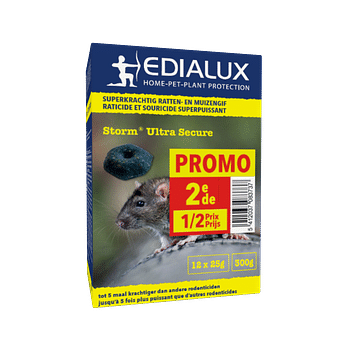 Promoties Edialux raticide en mousicide Storm Ultra Secure - Edialux - Geldig van 21/05/2021 tot 05/12/2022 bij Brico