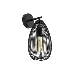 EGLO wandlamp Clevedon - zwart - Leen Bakker