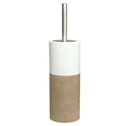 Sealskin toiletborstelhouder Doppio - zandkleur - 38,3x10,1x10,1 cm - Leen Bakker