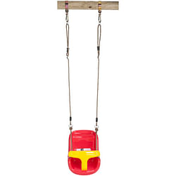 SwingKing schommelzitje voor baby's rood/geel