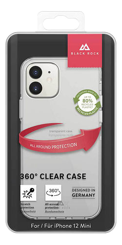 Black Rock cover 360° Clear voor iPhone 12 mini transparant