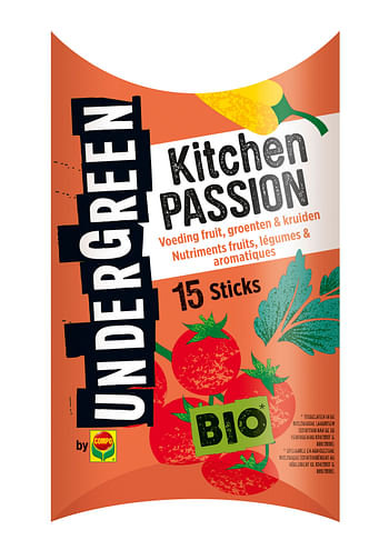 Promotions Compo Bio voedingstaafjes fruit, groenten & kruiden Undergreen Kitchen Passion 15 stuks - Compo - Valide de 22/05/2021 à 05/12/2022 chez Brico
