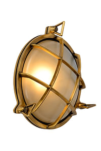 Lucide wandverlichting Dudley goud E27-Lucide