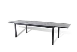 Table de jardin Central Park Romeo extensible aluminium 200/300x101cm