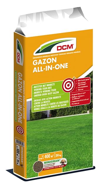 Promoties DCM meststof All-In-One 20kg - DCM - Geldig van 23/05/2021 tot 05/12/2022 bij Brico