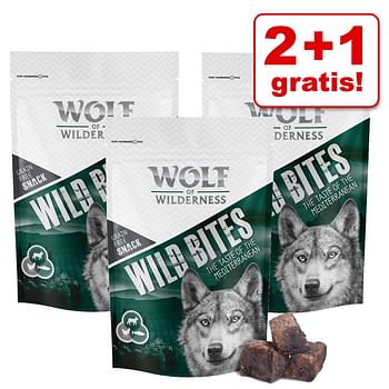 Promoties 3x180g Wild Bites The Taste Of Canada Wolf of Wilderness Hondensnacks - Wolf Garden  - Geldig van 23/05/2021 tot 20/07/2021 bij Zooplus