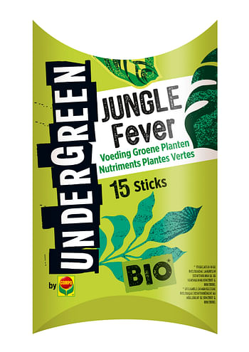Promoties Compo Bio voeding groene plantenstaafjes Undergreen Jungle Fever 15 stuks - Geldig van 01/06/2021 tot 05/12/2022 bij Brico
