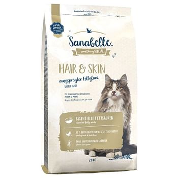 Promoties 10kg Hair &amp; Skin Sanabelle Kattenvoer - Geldig van 14/06/2021 tot 13/08/2021 bij Zooplus